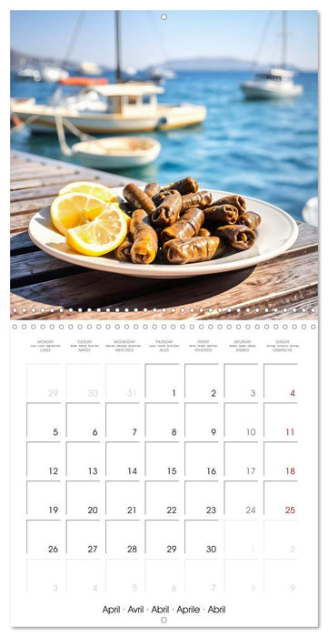 Flavours of the Aegean - Greek specialities throughout the year (CALVENDO Monthly Calendar 2027)