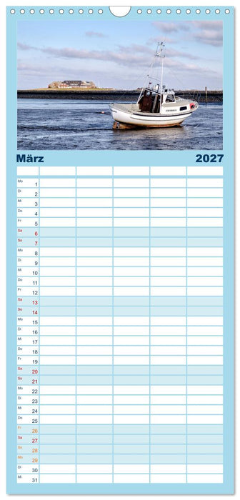 Nordfriesland - weiter Horizont, faszinierende Natur, idyllische Städte (CALVENDO Familienplaner 2027)