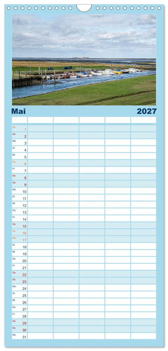 Nordfriesland - weiter Horizont, faszinierende Natur, idyllische Städte (CALVENDO Familienplaner 2027)