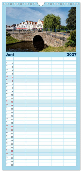 Nordfriesland - weiter Horizont, faszinierende Natur, idyllische Städte (CALVENDO Familienplaner 2027)