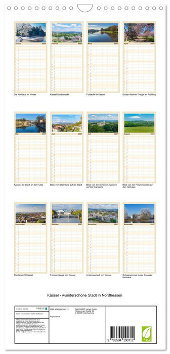 Kassel - wunderschöne Stadt in Nordhessen (CALVENDO Familienplaner 2027)