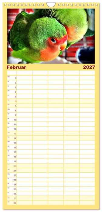 Die Unzertrennlichen (CALVENDO Familienplaner 2027)