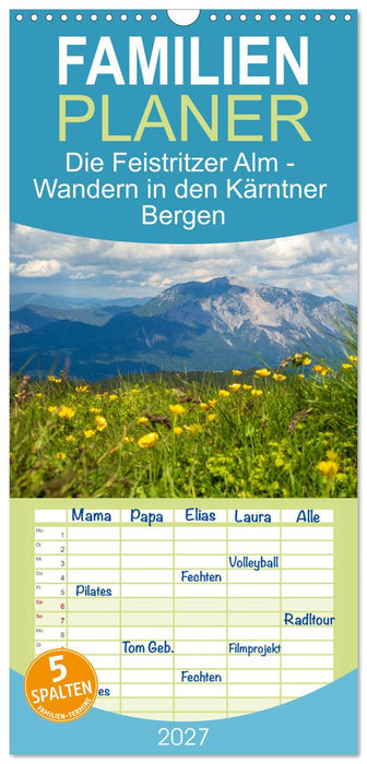 Die Feistritzer Alm - Wandern in den Kärntner Bergen (CALVENDO Familienplaner 2027)
