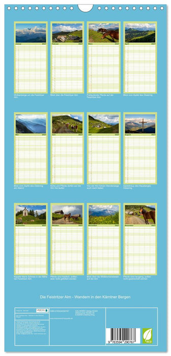 Die Feistritzer Alm - Wandern in den Kärntner Bergen (CALVENDO Familienplaner 2027)