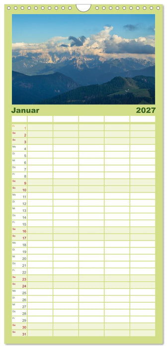 Die Feistritzer Alm - Wandern in den Kärntner Bergen (CALVENDO Familienplaner 2027)