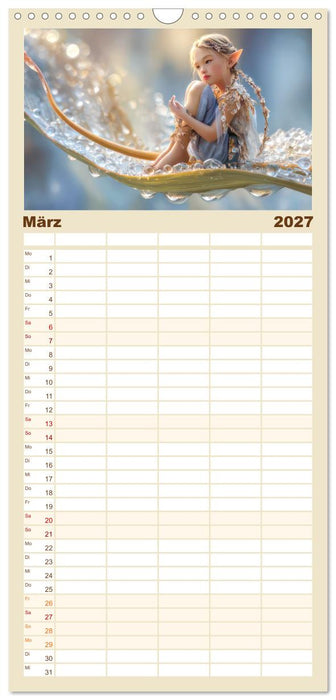 Elfenkinder - Zauberhaft lichtvolle Wesen (CALVENDO Familienplaner 2027)