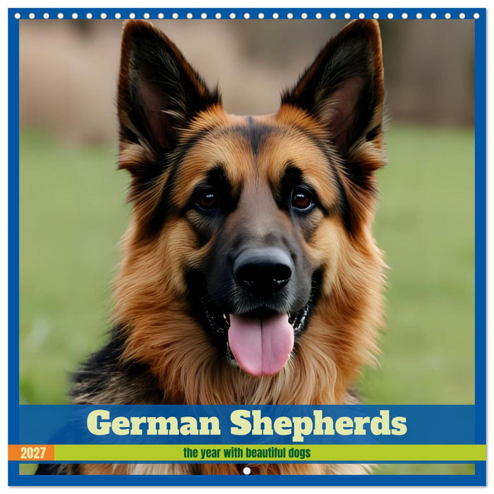German Shepherds around the year (CALVENDO Monthly Calendar 2027)