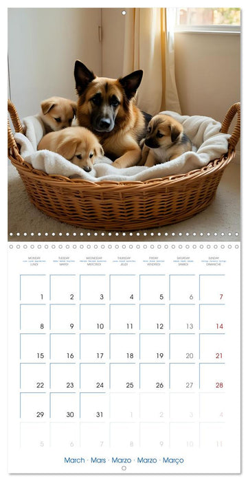 German Shepherds around the year (CALVENDO Monthly Calendar 2027)