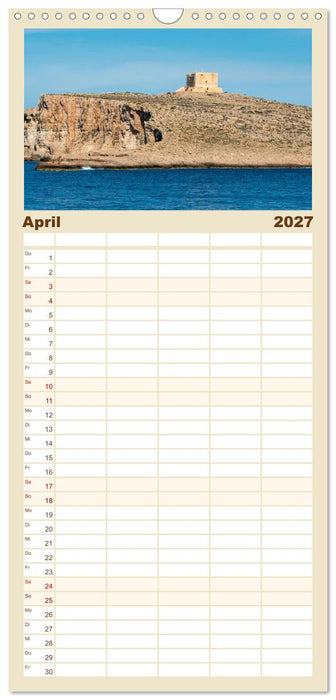 Malta – Historisches Juwel im Mittelmeer (CALVENDO Familienplaner 2027)