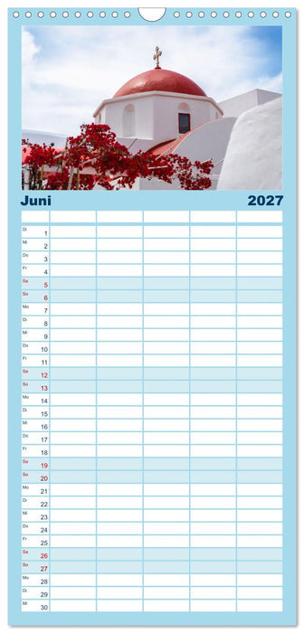 Griechenland - Mykonos Kalender (CALVENDO Familienplaner 2027)