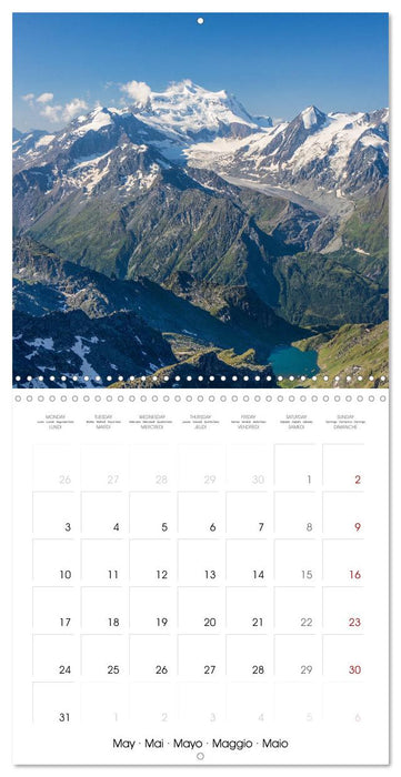 Dominant peaks of the Alps (CALVENDO Monthly Calendar 2027)
