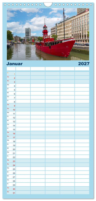 Rotterdam - modern und pulsierend (CALVENDO Familienplaner 2027)