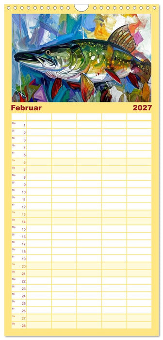 Farbenfrohe Tierbilder (CALVENDO Familienplaner 2027)