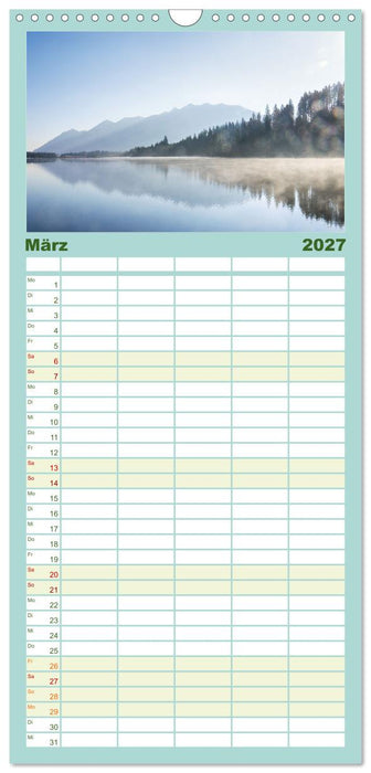 Magie gespiegelter Welten (CALVENDO Familienplaner 2027)