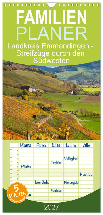 Landkreis Emmendingen - Streifzüge durch den Südwesten (CALVENDO Familienplaner 2027)