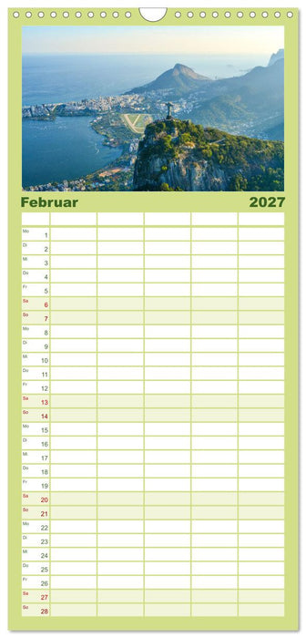 Brasilien - Das einzigartige Land in Südamerika. (CALVENDO Familienplaner 2027)