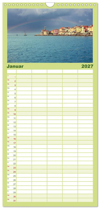 Piran - Slowenische Perle an der Adriaküste (CALVENDO Familienplaner 2027)