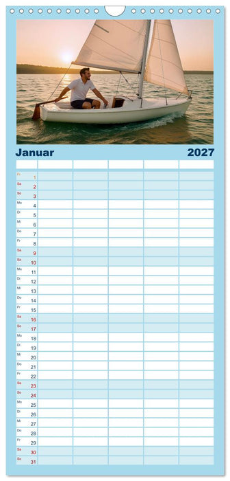 Wassersport. Wettkampf und Freizeit im, auf und unter Wasser (CALVENDO Familienplaner 2027)