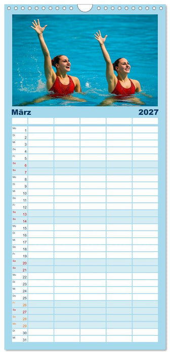 Wassersport. Wettkampf und Freizeit im, auf und unter Wasser (CALVENDO Familienplaner 2027)