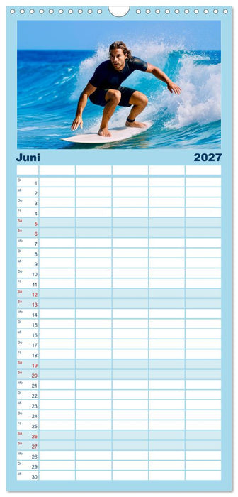 Wassersport. Wettkampf und Freizeit im, auf und unter Wasser (CALVENDO Familienplaner 2027)