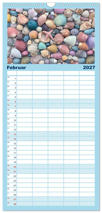 Sandgeflüster und Muschelzauber (CALVENDO Familienplaner 2027)