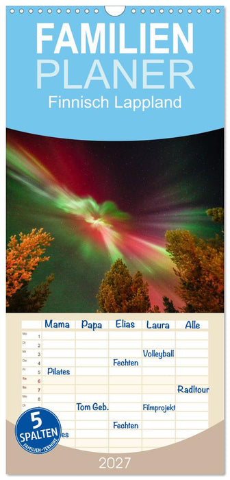 Finnisch Lappland (CALVENDO Familienplaner 2027)