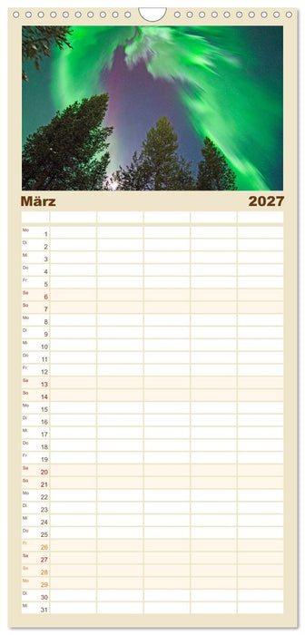 Finnisch Lappland (CALVENDO Familienplaner 2027)