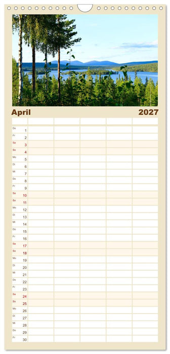 Finnisch Lappland (CALVENDO Familienplaner 2027)