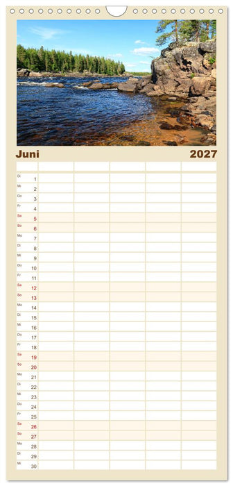Finnisch Lappland (CALVENDO Familienplaner 2027)