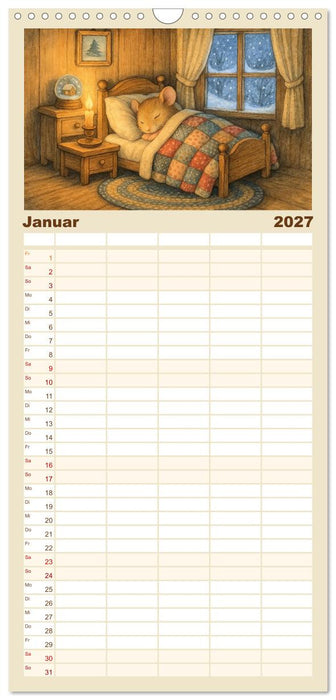 Zuhause bei den Kleinen. Ein Jahr voller tierischer Rückzugsorte. (CALVENDO Familienplaner 2027)