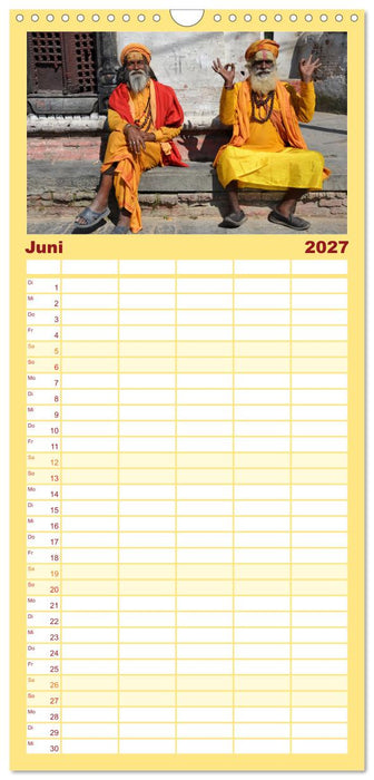 KATHMANDU, Nepals Hauptstadt (CALVENDO Familienplaner 2027)