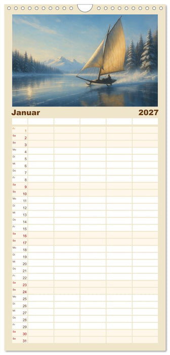 Wind bewegt die Welt (CALVENDO Familienplaner 2027)