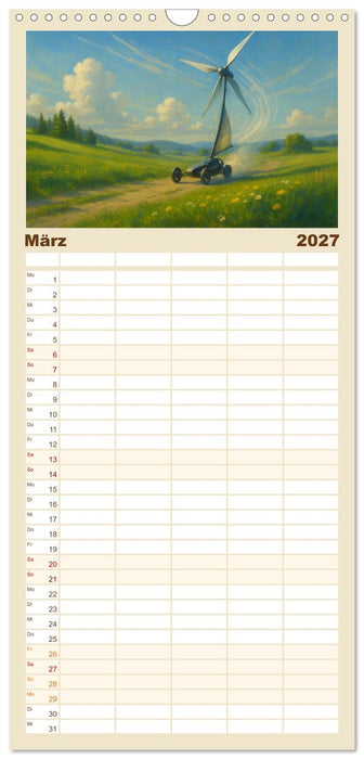 Wind bewegt die Welt (CALVENDO Familienplaner 2027)