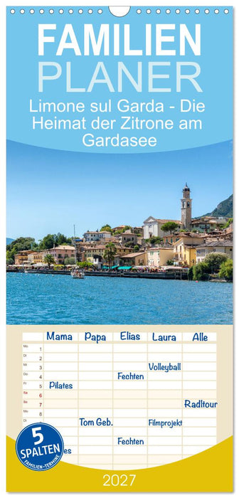 Limone sul Garda - Die Heimat der Zitrone am Gardasee (CALVENDO Familienplaner 2027)