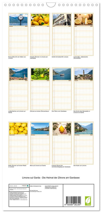 Limone sul Garda - Die Heimat der Zitrone am Gardasee (CALVENDO Familienplaner 2027)