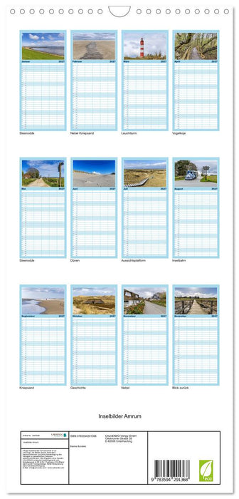 Inselbilder Amrum (CALVENDO Familienplaner 2027)