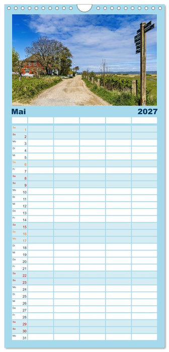 Inselbilder Amrum (CALVENDO Familienplaner 2027)