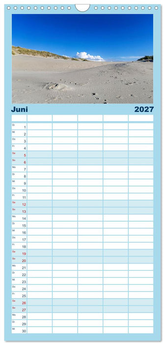 Inselbilder Amrum (CALVENDO Familienplaner 2027)