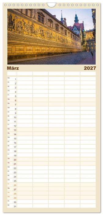 Dresden - Sachsens Perle an der Elbe (CALVENDO Familienplaner 2027)