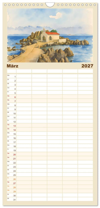 Zauberhafte griechische Inselwelt (CALVENDO Familienplaner 2027)