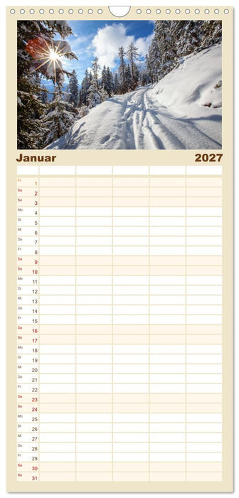 Schöne Wege im Salzburger Land (CALVENDO Familienplaner 2027)