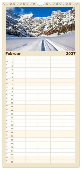 Schöne Wege im Salzburger Land (CALVENDO Familienplaner 2027)