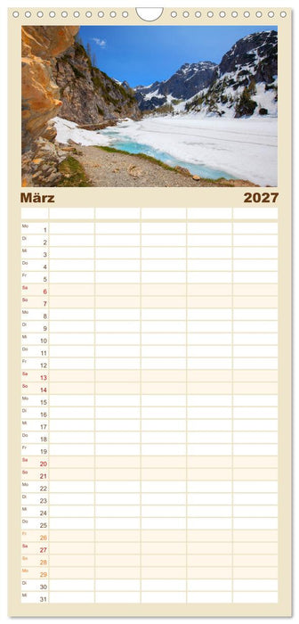 Schöne Wege im Salzburger Land (CALVENDO Familienplaner 2027)