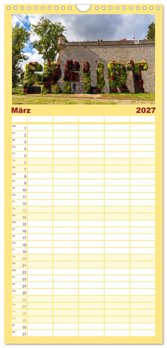 Romantisches Erfurt - Reise durch das schöne Thüringen (CALVENDO Familienplaner 2027)