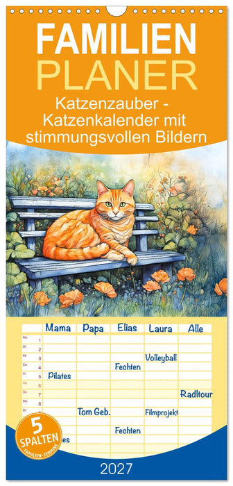 Katzenzauber - Katzenkalender mit stimmungsvollen Bildern (CALVENDO Familienplaner 2027)