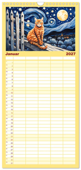 Katzenzauber - Katzenkalender mit stimmungsvollen Bildern (CALVENDO Familienplaner 2027)