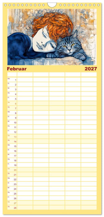 Katzenzauber - Katzenkalender mit stimmungsvollen Bildern (CALVENDO Familienplaner 2027)