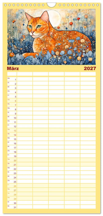 Katzenzauber - Katzenkalender mit stimmungsvollen Bildern (CALVENDO Familienplaner 2027)