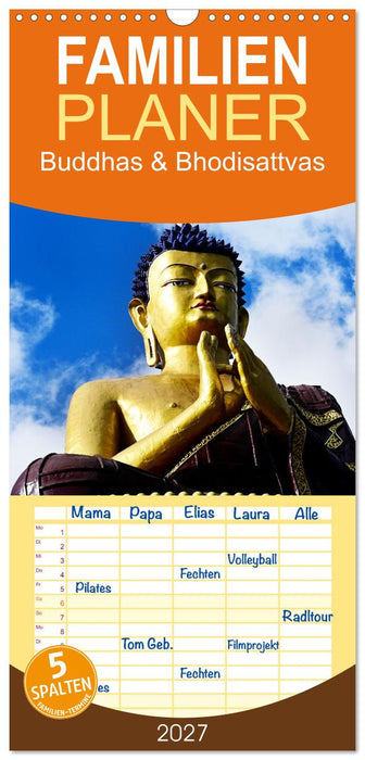 Buddhas & Bhodisattvas (CALVENDO Familienplaner 2027)