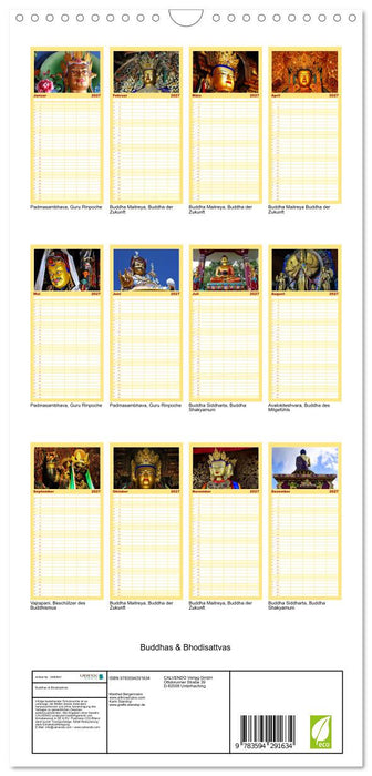 Buddhas & Bhodisattvas (CALVENDO Familienplaner 2027)